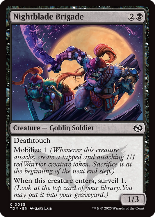 Nightblade Brigade (TDM-085) - Tarkir: Dragonstorm Foil