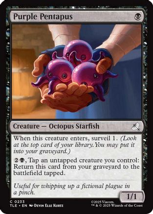 Purple Pentapus (TLE-233) - Avatar: The Last Airbender: Eternal-Legal Foil
