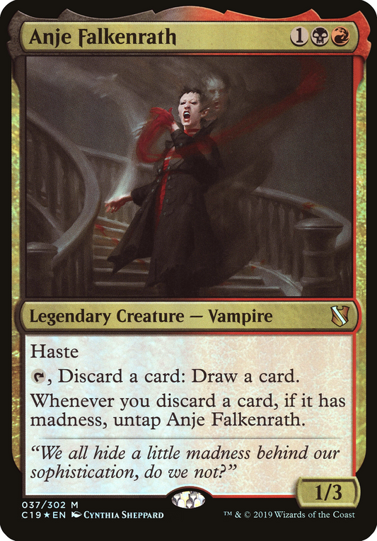 Anje Falkenrath (Commander 2019) [Oversize Cards]