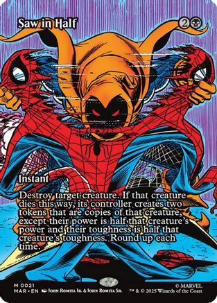 Saw in Half (Borderless) (MAR-021) - Marvel Eternal-Legal