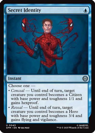 Secret Identity (SPM-098) - Marvel's Spider-Man Foil