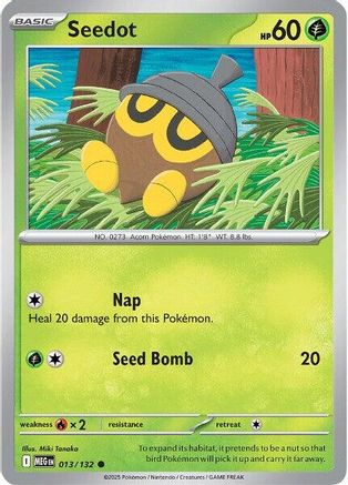 Seedot 013/132  ME01 Mega Evolution - Common