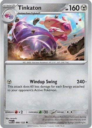 Tinkaton 098/132  ME01 Mega Evolution - Uncommon