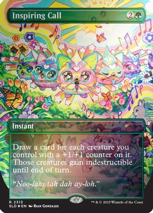 Inspiring Call (Rainbow Foil) (SLD-2313) - Secret Lair Drop Series Foil