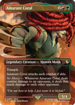 Amarant Coral (Borderless) (FIC-457) - Commander: FINAL FANTASY