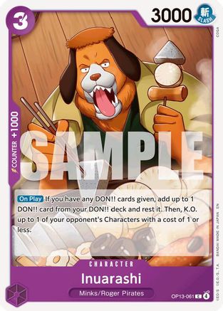 Inuarashi (OP13-061) - Carrying On His Will