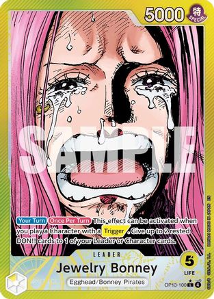 Jewelry Bonney (100) (Alternate Art) (OP13-100) - Carrying On His Will Foil