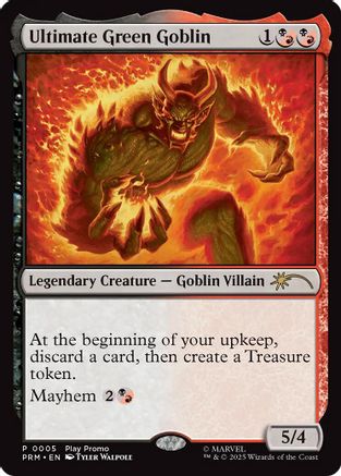 Ultimate Green Goblin (PLAY-005) - Play Promos Foil