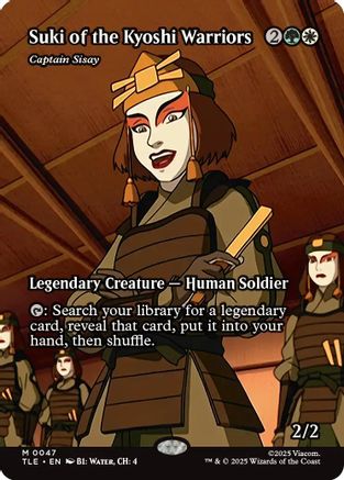 Suki of the Kyoshi Warriors - Captain Sisay (Borderless) (TLA-047) - Avatar: The Last Airbender Foil