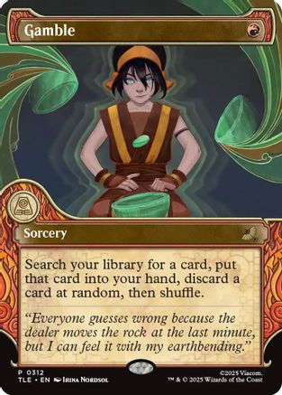 Gamble (Showcase) (TLE-312) - Avatar: The Last Airbender: Eternal-Legal