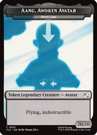 Aang, Awoken Avatar - Marit Lage // Treasure Double-Sided Token (TLE-1 // 22) - Avatar: The Last Airbender: Eternal-Legal
