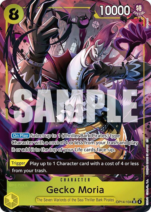 Gecko Moria - OP14-104 (Alternate Art) [The Azure Sea's Seven]