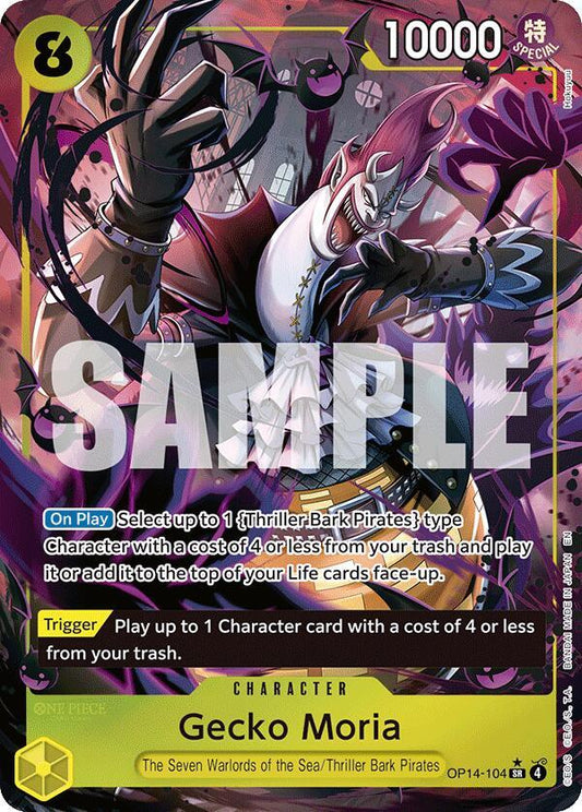 Gecko Moria - OP14-104 (Alternate Art) [The Azure Sea's Seven]