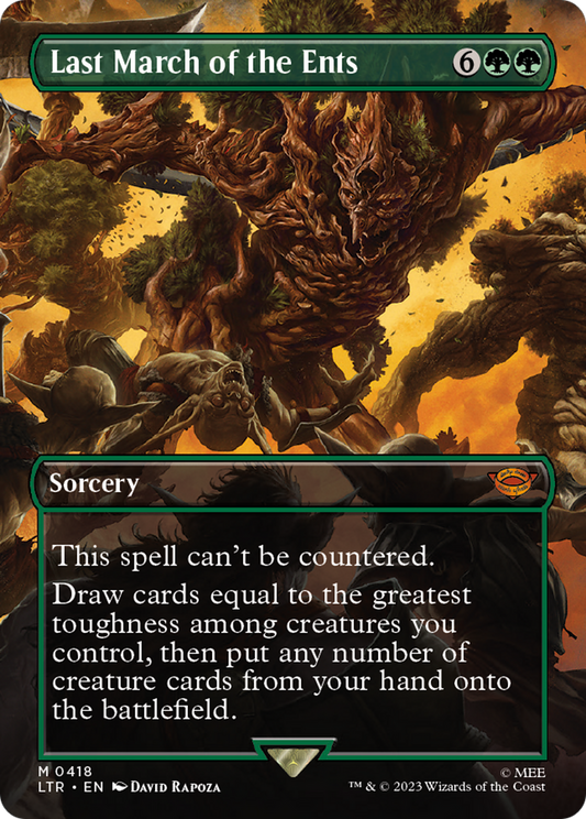 Last March of the Ents (LTR-418) - The Lord of the Rings: Tales of Middle-earth (Borderless) Foil