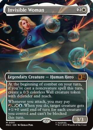 Invisible Woman (Borderless) (1) [Marvel Super Heroes Commander]