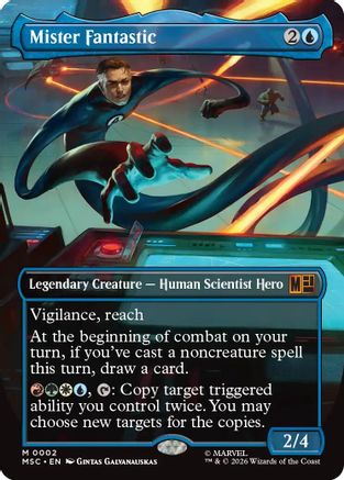 Mister Fantastic (Borderless) (2) [Marvel Super Heroes Commander]