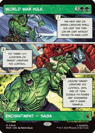 World War Hulk (Borderless) (MSH-304) - Marvel Super Heroes