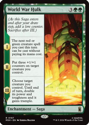 World War Hulk (MSH-197) - Marvel Super Heroes Foil