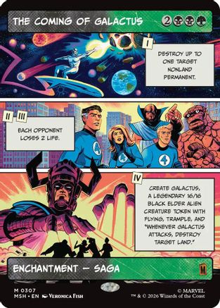 The Coming of Galactus (Borderless) (MSH-307) - Marvel Super Heroes