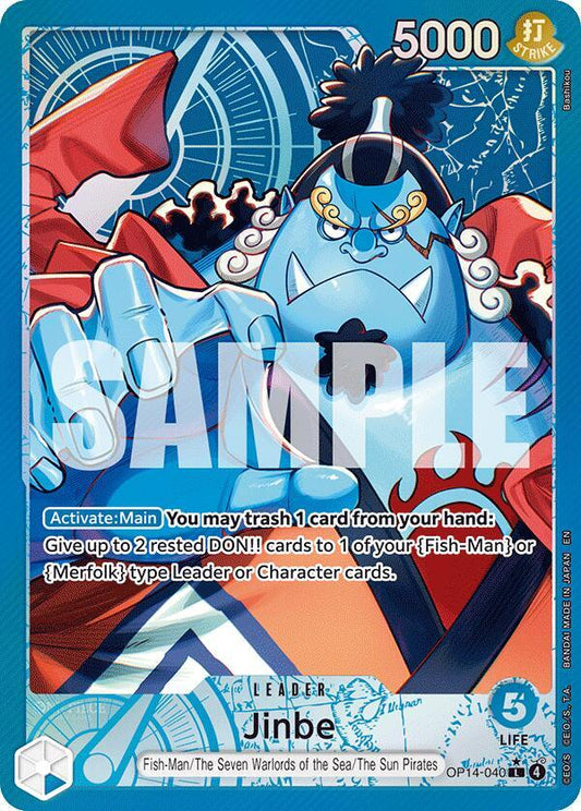 Jinbe - OP14-040 (Alternate Art) [The Azure Sea's Seven]