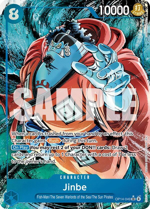 Jinbe - OP14-049 (Alternate Art) [The Azure Sea's Seven]
