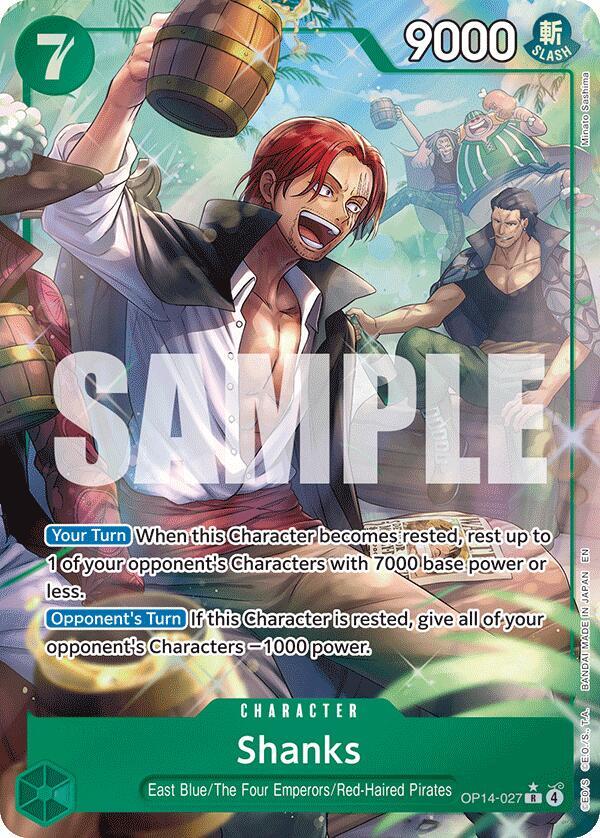 Shanks (Alternate Art) (OP14-027) [The Azure Sea's Seven]