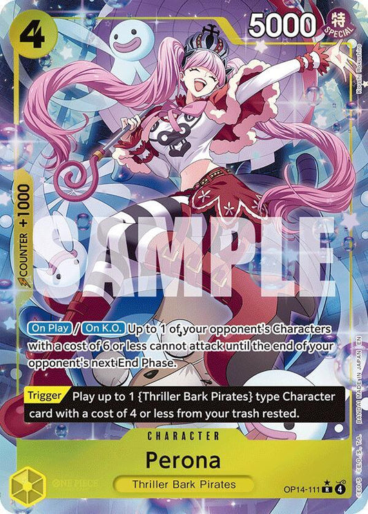 Perona - OP14-111 (Alternate Art) [The Azure Sea's Seven]