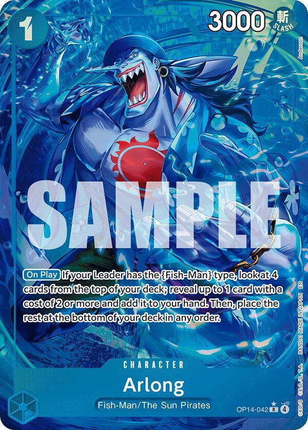 Arlong (Alternate Art) (OP14-042) [The Azure Sea's Seven]