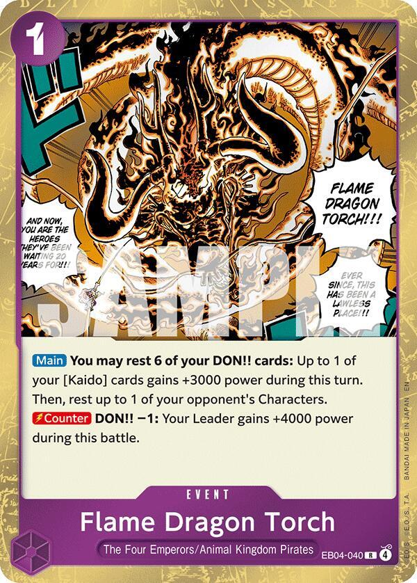 Flame Dragon Torch (EB04-040) [The Azure Sea's Seven]