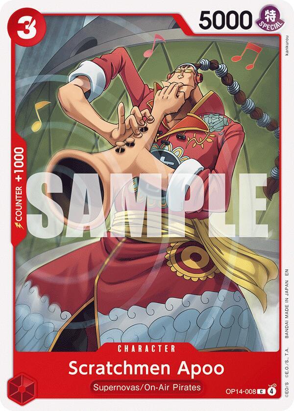 Scratchmen Apoo (OP14-008) [The Azure Sea's Seven]