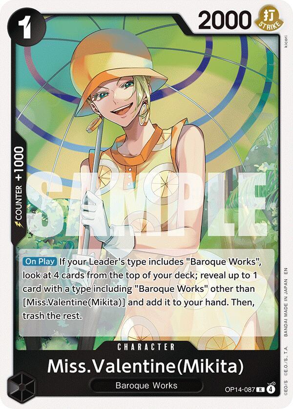 Miss.Valentine(Mikita) (OP14-087) [The Azure Sea's Seven]