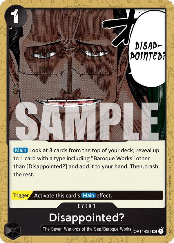 Disappointed? (OP14-099) [The Azure Sea's Seven]