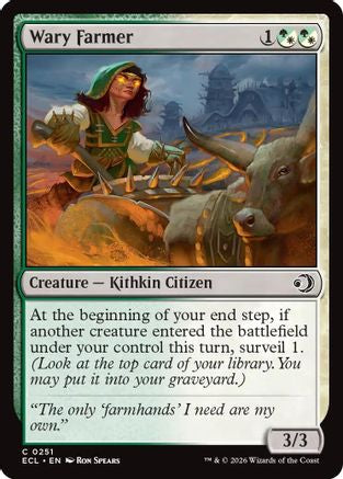 Wary Farmer (ECL-251) - Lorwyn Eclipsed Foil