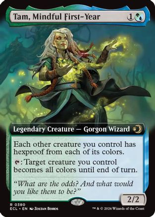 Tam, Mindful First-Year (Extended Art) (ECL-380) - Lorwyn Eclipsed Foil