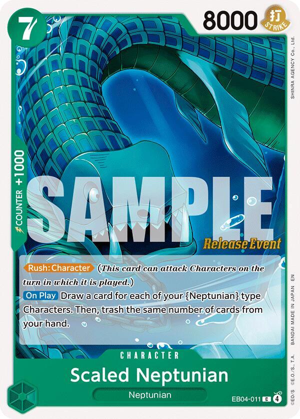 Scaled Neptunian (EB04-011) [The Azure Sea's Seven Release Event Cards]