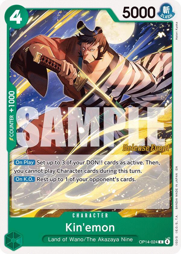 Kin'emon (OP14-024) [The Azure Sea's Seven Release Event Cards]