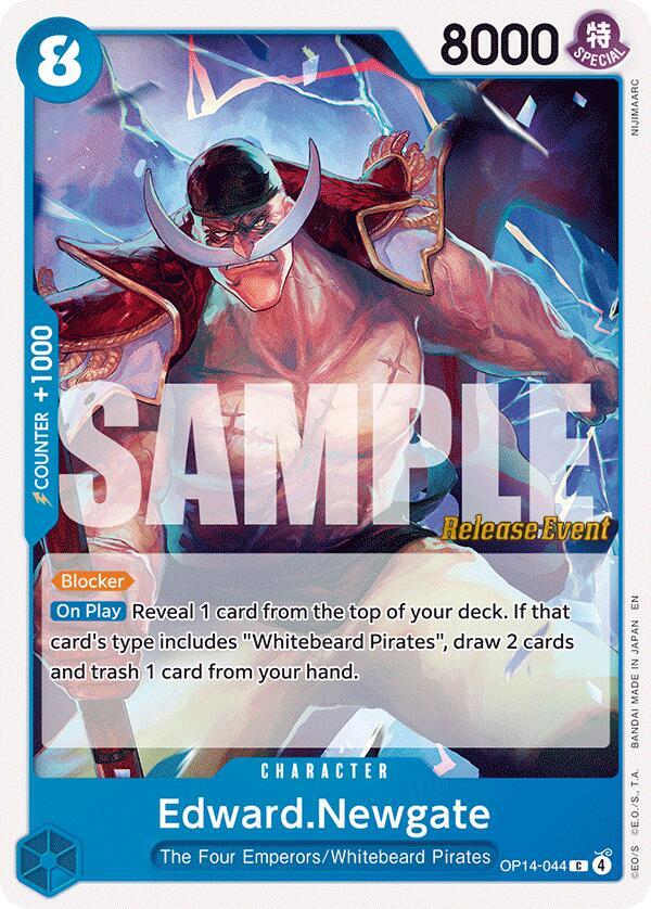 Edward.Newgate (OP14-044) [The Azure Sea's Seven Release Event Cards]