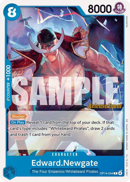 Edward.Newgate (OP14-044) [The Azure Sea's Seven Release Event Cards]