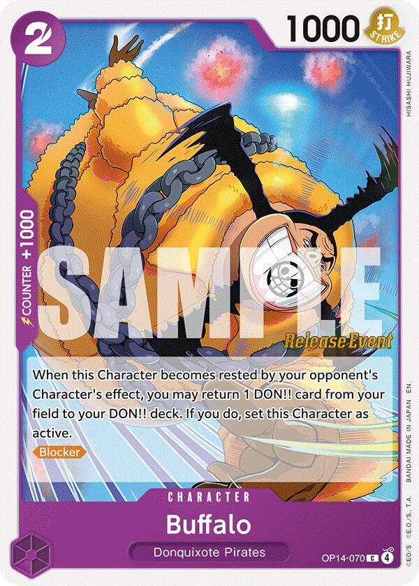Buffalo (OP14-070) [The Azure Sea's Seven Release Event Cards]