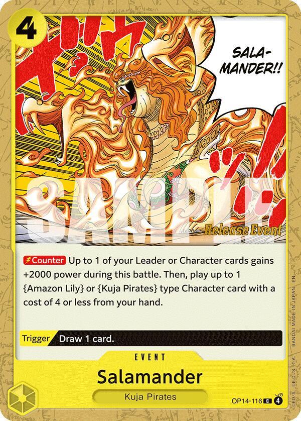 Salamander (OP14-116) [The Azure Sea's Seven Release Event Cards]