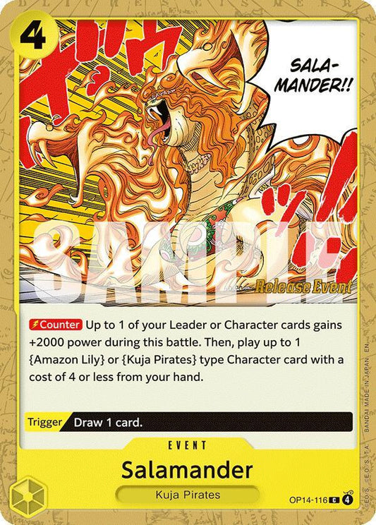 Salamander (OP14-116) [The Azure Sea's Seven Release Event Cards]