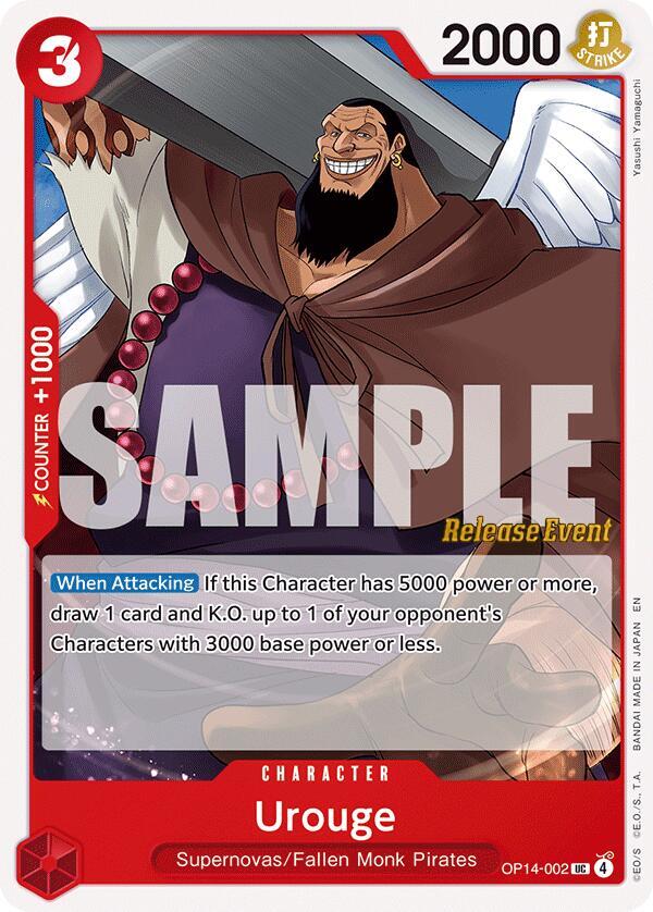 Urouge (OP14-002) [The Azure Sea's Seven Release Event Cards]