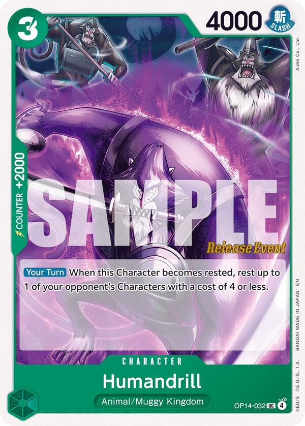 Humandrill (OP14-032) [The Azure Sea's Seven Release Event Cards]