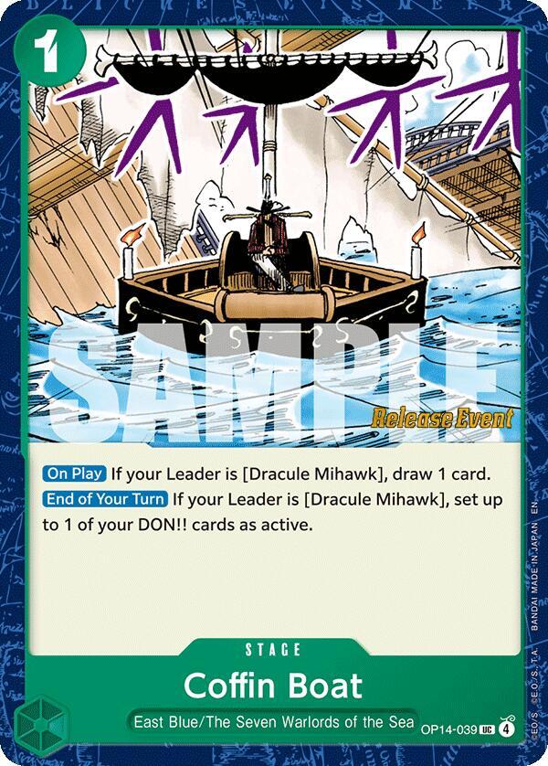 Coffin Boat (OP14-039) [The Azure Sea's Seven Release Event Cards]
