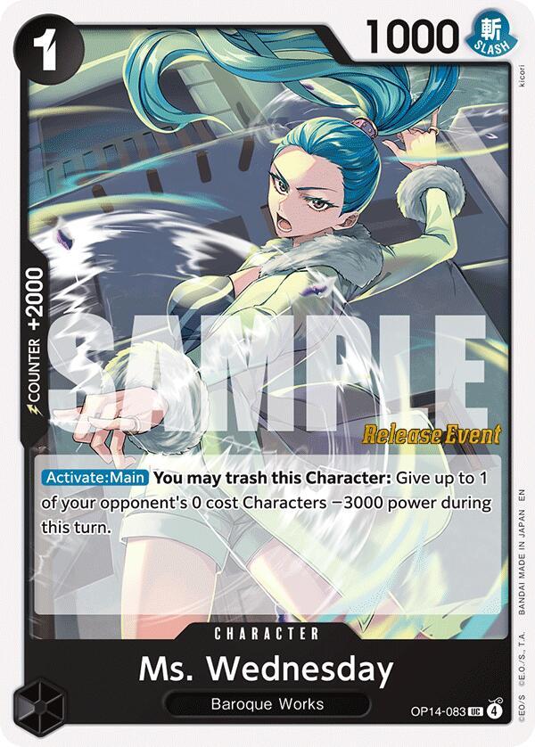 Ms. Wednesday (OP14-083) [The Azure Sea's Seven Release Event Cards]