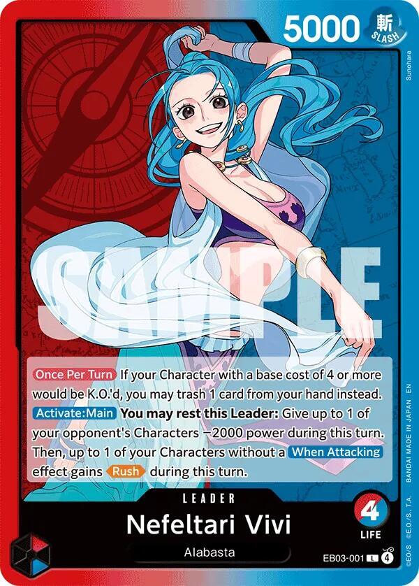 Nefeltari Vivi (001) (EB03-001) [Extra Booster: One Piece Heroines Edition]