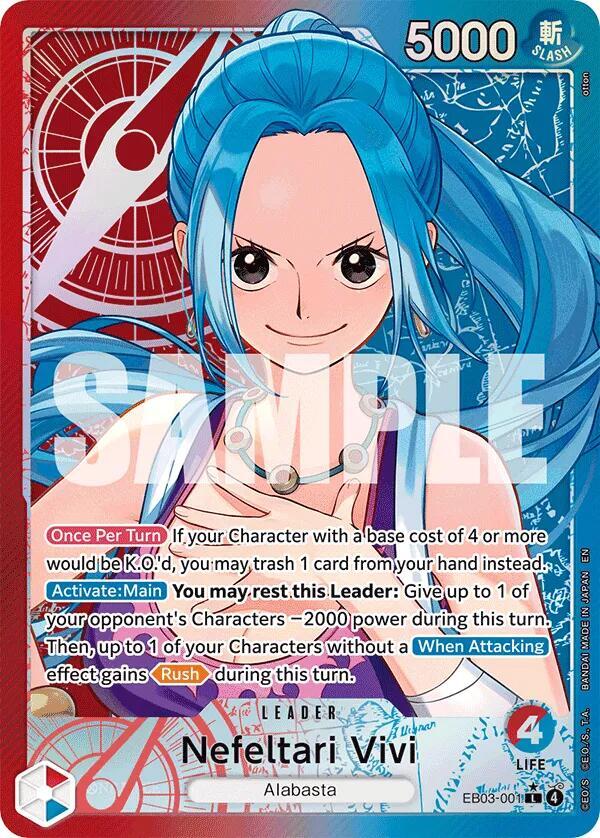 Nefeltari Vivi (001) (Alternate Art) (EB03-001) [Extra Booster: One Piece Heroines Edition]