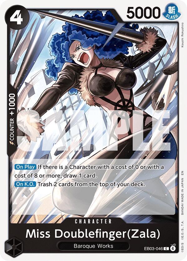 Miss Doublefinger(Zala) (EB03-046) [Extra Booster: One Piece Heroines Edition]