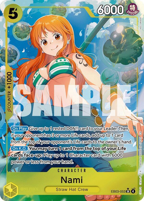 Nami (053) (Alternate Art) (EB03-053) [Extra Booster: One Piece Heroines Edition]