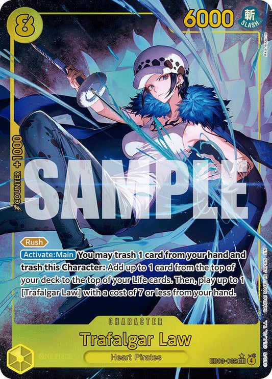 Trafalgar Law (Alternate Art) (EB03-062) [Extra Booster: One Piece Heroines Edition]